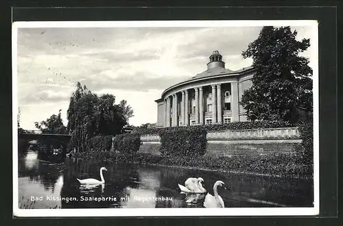 AK Bad Kissingen, Saalepartie mit Regentenbau