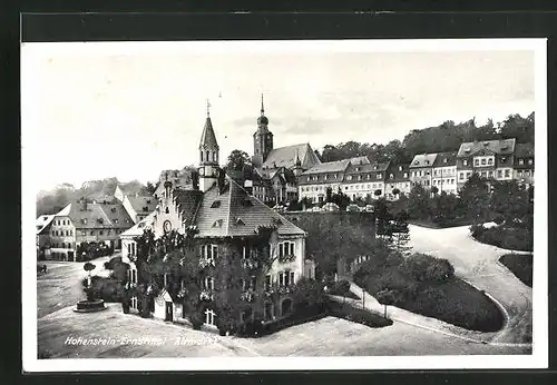 AK Hohenstein-Ernstthal, Teilansicht mit Altmarkt