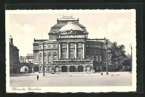 AK Chemnitz, Blick zum Opernhaus