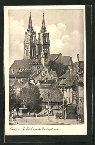 AK Oschatz / Sachsen, Blick von der Dresdnerstrasse