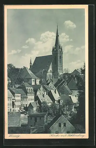 AK Leisnig, Kirche mit Schlossberg