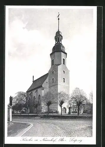 AK Naunhof / Sachsen, Blick zur Kirche