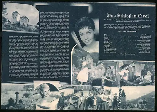 Filmprogramm NFP Nr. 559, Das Schloss in Tirol, Erika Remberg, Karlheinz Böhm, Regie: Geza von Radvanyi