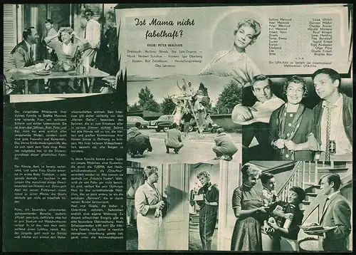 Filmprogramm NFP Nr. 954, Ist Mama nicht fabelhaft?, Luise Ullrich, Gunnar Möller, Regie: Peter Beauvais