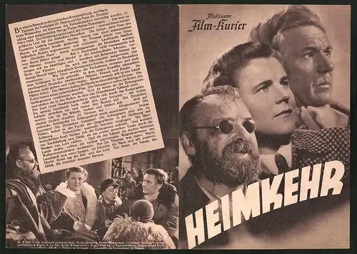 Filmprogramm IFK Nr. 3243, Heimkehr, Paula Wessely, Peter Petersen, Attila Hörbiger, Regie. Gustav Ucicky