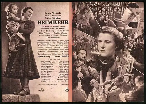 Filmprogramm IFK Nr. 3243, Heimkehr, Paula Wessely, Peter Petersen, Attila Hörbiger, Regie. Gustav Ucicky