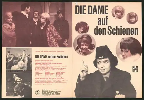 Filmprogramm Film für Sie Nr. 27 /67, Die Dame auf d. Schienen, Radoslav Brzobohaty, F. Peterka, Regie: Ladislav Rychman