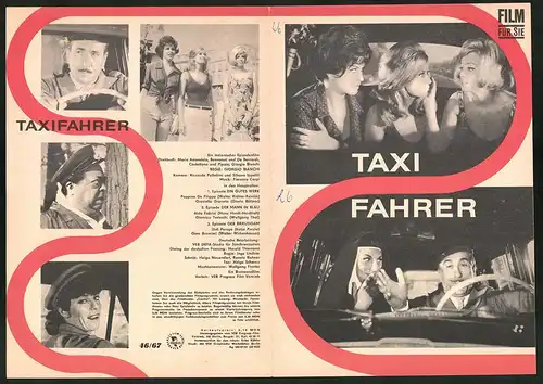 Filmprogramm Film für Sie Nr. 46 /67, Taxifahrer, Peppino de Filippo, Graziella Granata, Regie: Giorgio Bianchi