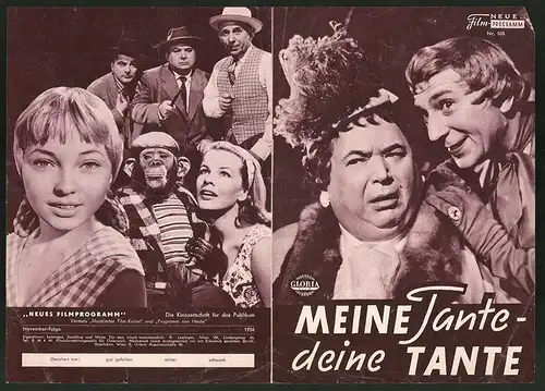 Filmprogramm NFP Nr. 108, Meine Tante - Deine Tante, Theo Lingen, Hans Moser, Oskar Sima, Regie: Carl Boese