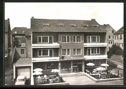 AK Würzburg, Totalansicht des Gasthauses Rosenau, Erthalstrasse 1