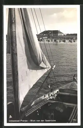 AK Prerow, Blick von der Seebrücke