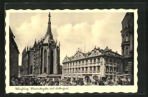 AK Würzburg, Marienkapelle und Falkenhaus