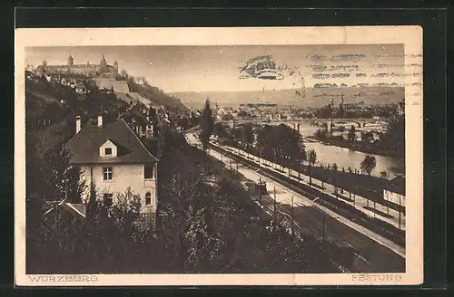 AK Würzburg, Blick auf die Festung