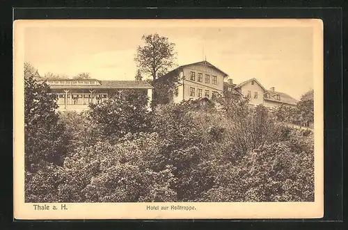 AK Thale /Harz, Hotel zur Rosstrappe