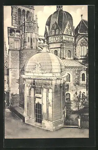 AK Aachen, Blick auf die ungarische Kapelle des Kaiser-Doms