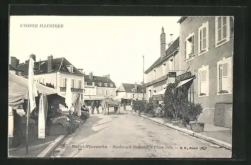 AK Saint-Florentin, Boulevard Betbéder, Place Dilo