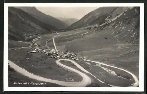 AK Stuben, Gesamtansicht mit Arlbergstrasse