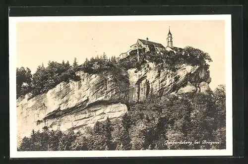AK Bregenz, Gebhardsberg mit Kirche
