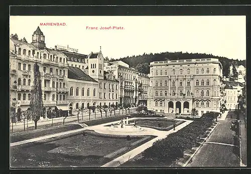 AK Marienbad, Franz Josef-Platz