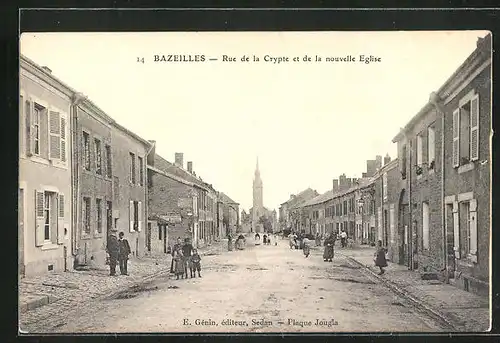 AK Bazeilles, Rue de la Crypte et de la nouvelle Eglise