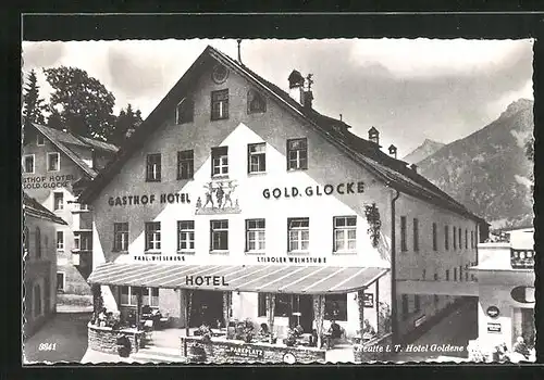 AK Reutte i. T., Hotel und Gasthof Goldene Glocke
