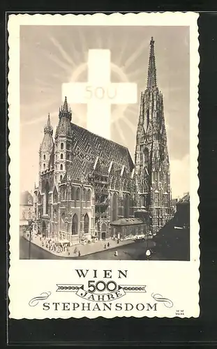 AK Wien, Stephansdom im Sonnenschein
