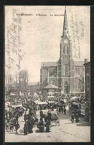 AK Hautmont, L`Église, le Marché