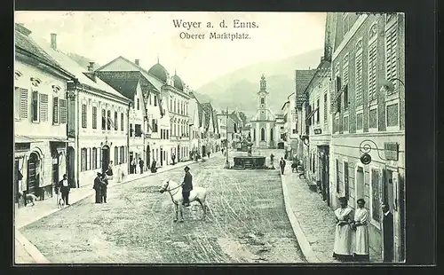 AK Weyer a. d. Ems, Oberer Marktplatz