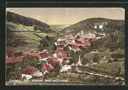 AK Stolberg i. Harz, Blick auf Stadt und Schloss