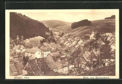 AK Altenau i. Harz, Blick vom Glockenberg