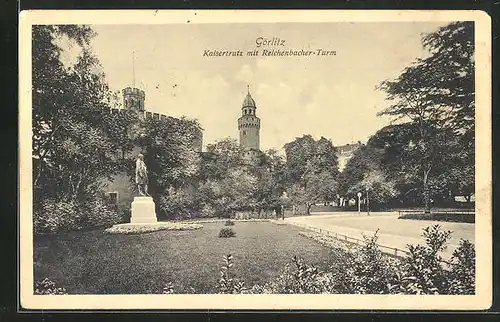 AK Görlitz, Kaisertrutz mit Reichenbacher-Turm