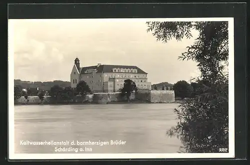 AK Schärding a. Inn, Kaltwasserheilanstalt der barmherzigen Brüder