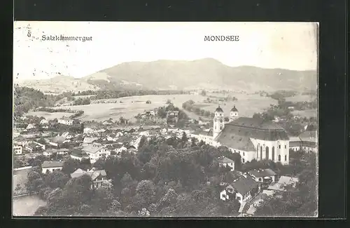 AK Mondsee, salzkammergut, Teilansicht