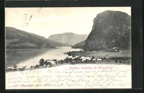 AK Mondsee, Scharfling mit Höllengebirge