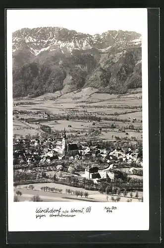 AK Kirchdorf a. d. Krems, Teilansicht mit Kremsmauer