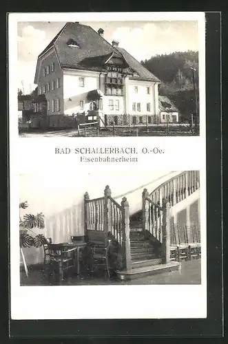 AK Bad Schallerbach, Hotel Eisenbahnerheim