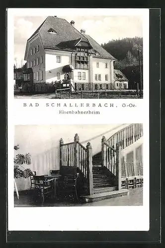 AK Bad Schallerbach, Hotel Eisenbahnerheim