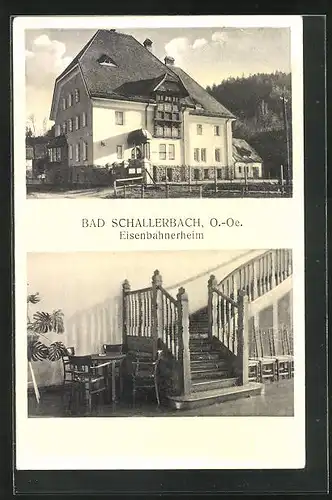 AK Bad Schallerbach, Hotel Eisenbahnerheim