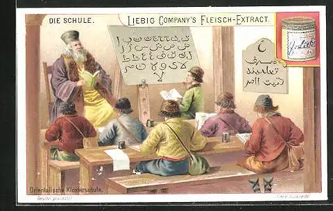 Sammelbild Liebig, Die Schule, Orientalische Klosterschule