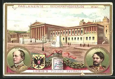 Sammelbild Liebig, Parlamente, Reichratgebäude, Wien