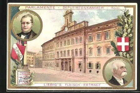 Sammelbild Liebig, Parlamente, Deputirtenkammer, Rom