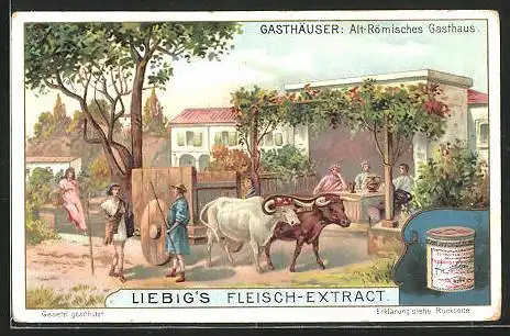 Sammelbild Liebig, Gasthäuser, Alt-Römisches Gasthaus