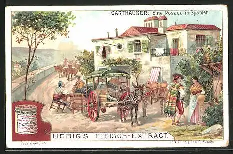 Sammelbild Liebig, Gasthäuser, Eine Posada in Spanien