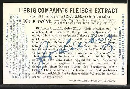 Sammelbild Liebig, Geschichte der zwei neidischen Schwestern, No. 4