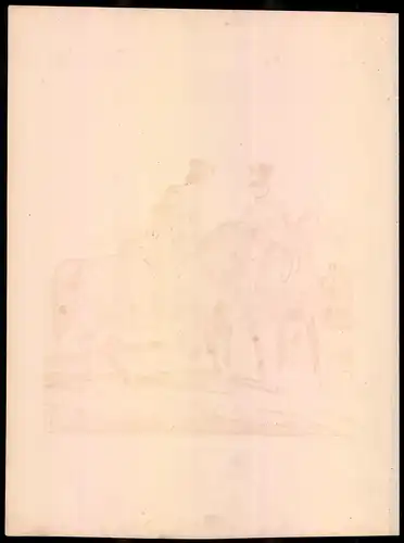 Lithographie Herzogthum Nassau, Bombardier, Pioniers, altkoloriert, montiert, aus Eckert & Monten um 1840 Vorzugsausgabe