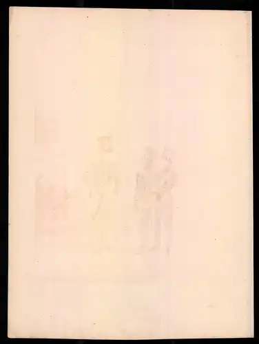Lithographie Herzogthum Nassau, Gendarm, altkoloriert, montiert, aus Eckert & Monten um 1840 Vorzugsausgabe, 34 x 26cm