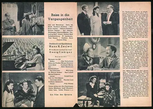 Filmprogramm IFK Nr. 3342, Reise in die Vergangenheit, Olga Tschechowa, Margot Hielscher, Regie: Hans H. Zerlett