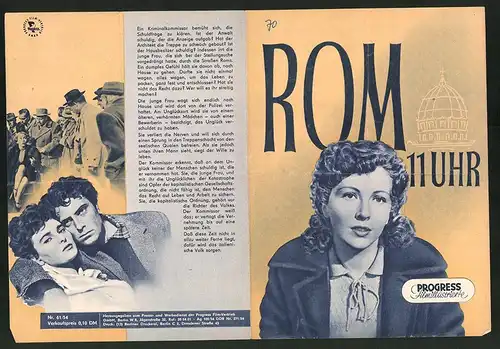Filmprogramm PFI Nr. 61 /54, Rom 11 Uhr, Lucia Bose, Maria Grazia Francia, Regie: Giuseppe de Santis