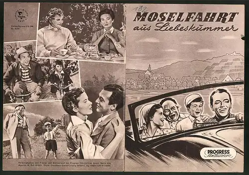 Filmprogramm PFI Nr. 63 /54, Moselfahrt aus Liebeskummer, Lisabet Müller, Will Quadflieg, Regie: Kurt Hoffmann