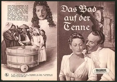 Filmprogramm PFI Nr. 9 /55, Das Bad auf der Tenne, Will Dohm, Heli Finkenzeller, Regie: Volker von Collande